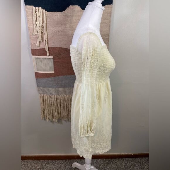 Chaser Lace Long sleeve Embroidered Baby Doll Dress XS - Picture 5 of 7